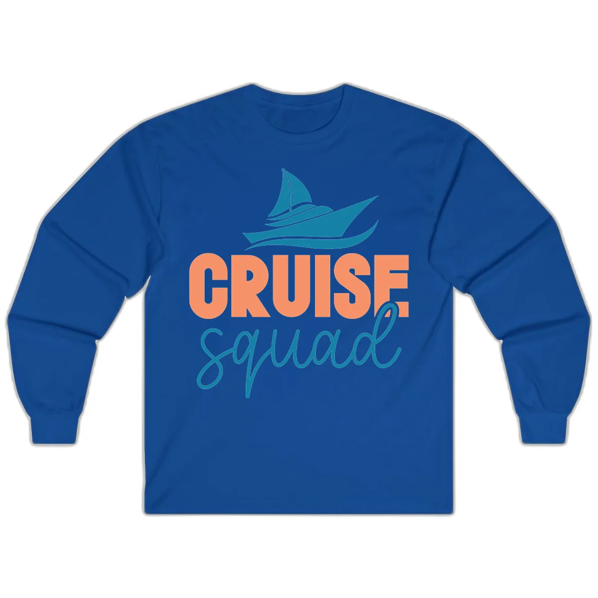 Cruise Squad Sailboat Long Sleeve in Royal