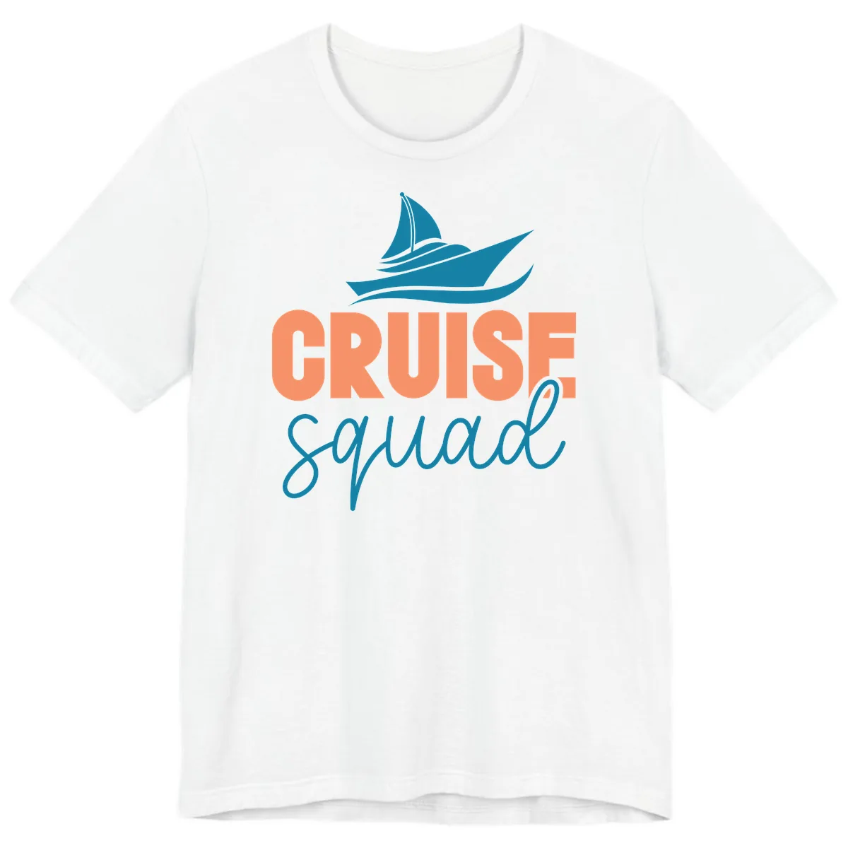 Cruise Squad Sailboat Premium T-Shirt in White