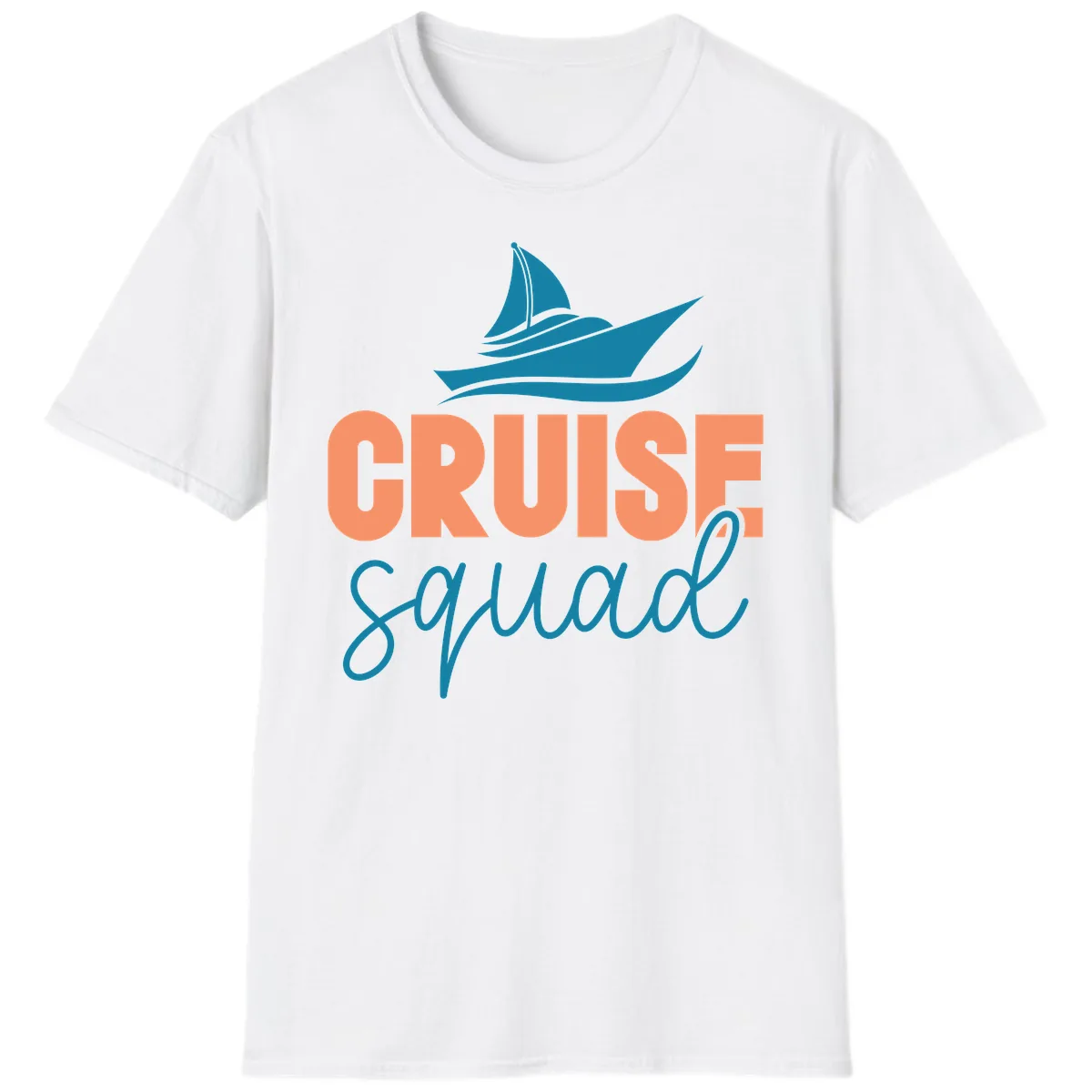 Cruise Squad Sailboat T-Shirt in White