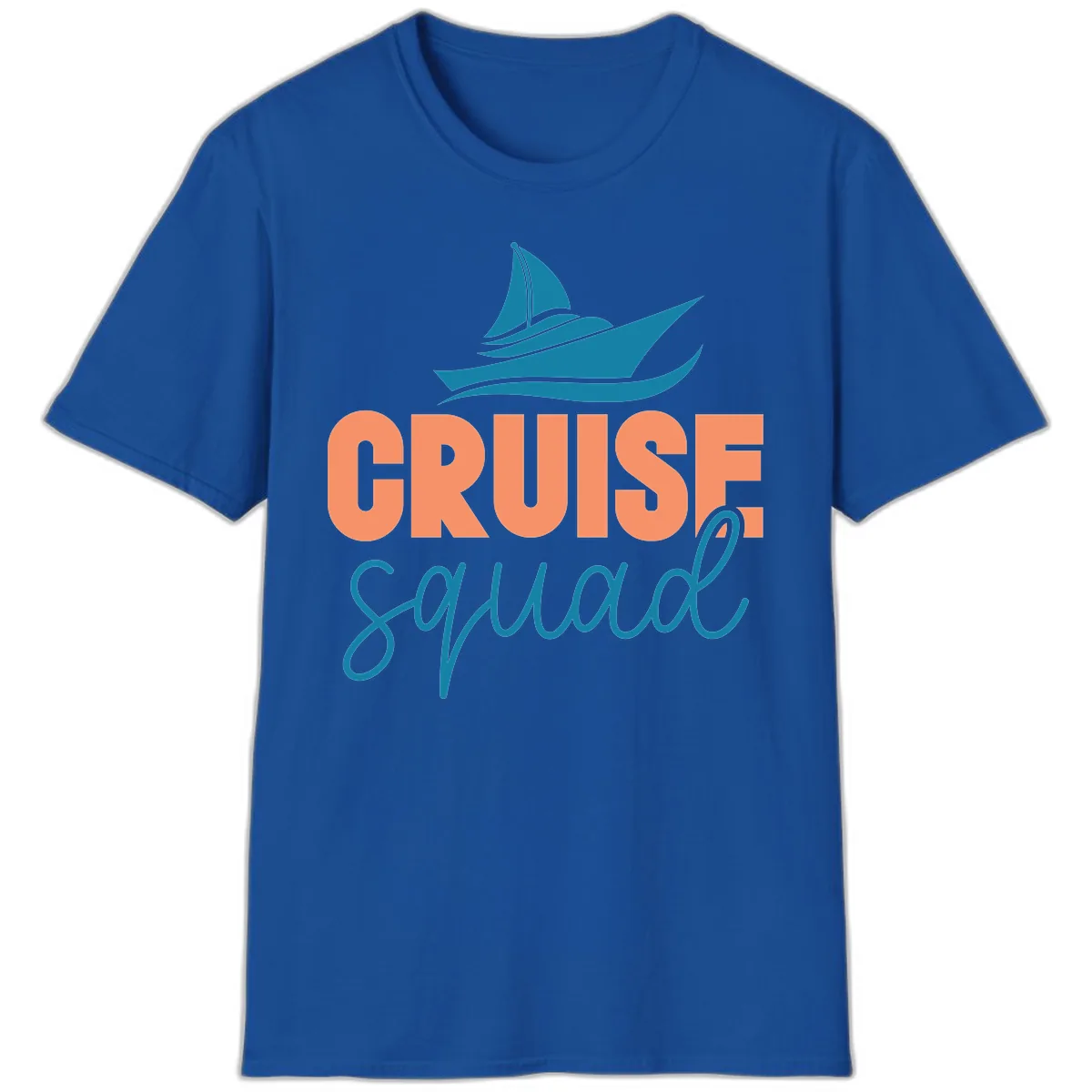 Cruise Squad Sailboat T-Shirt in Royal