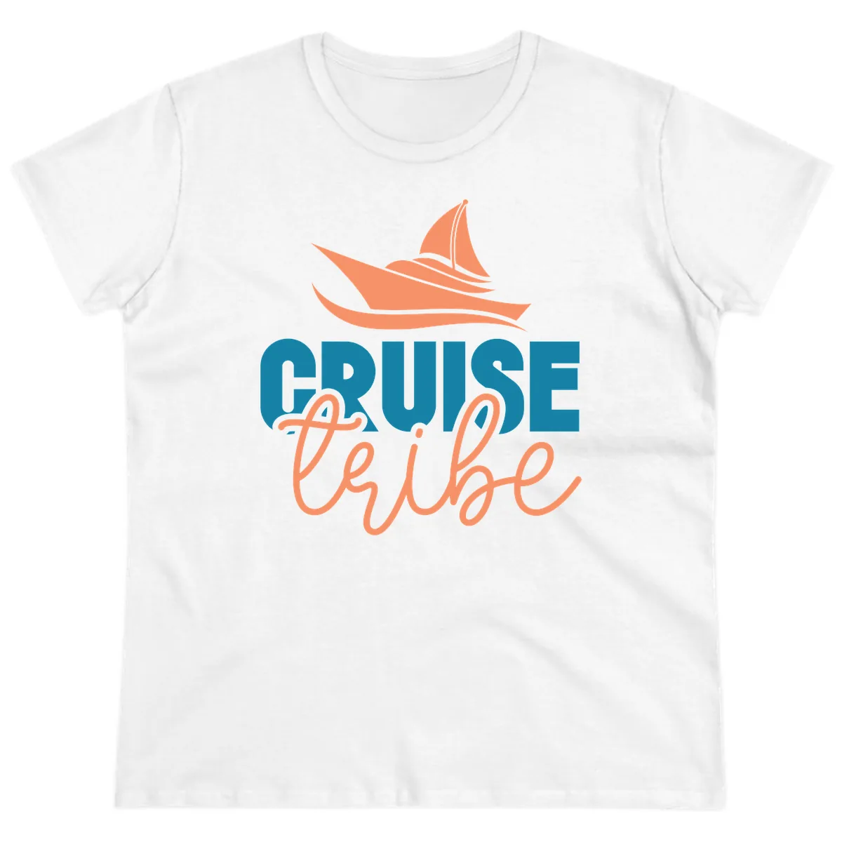 Cruise Vibe Ladies Tee in White