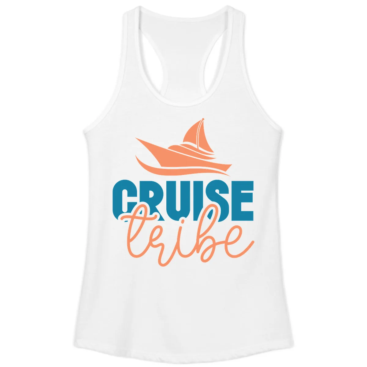 Cruise Vibe Ladies Tank in White