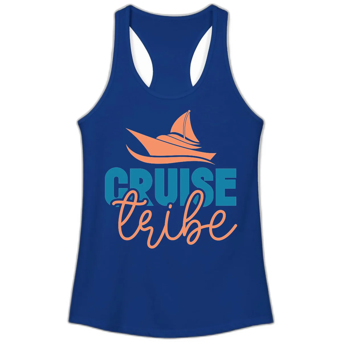 Cruise Vibe Ladies Tank in Solid Royal
