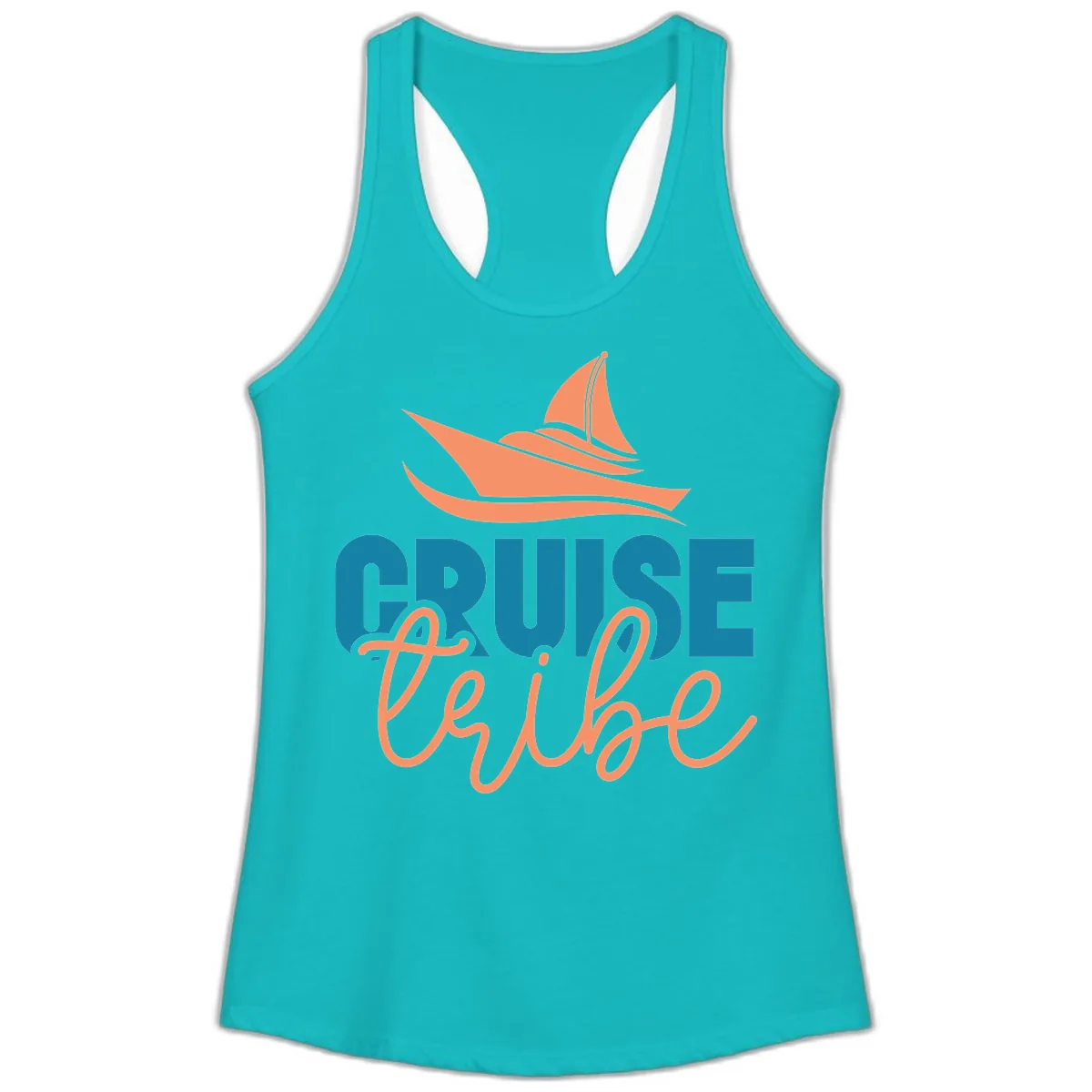 Cruise Vibe Ladies Tank in Tahiti Blue