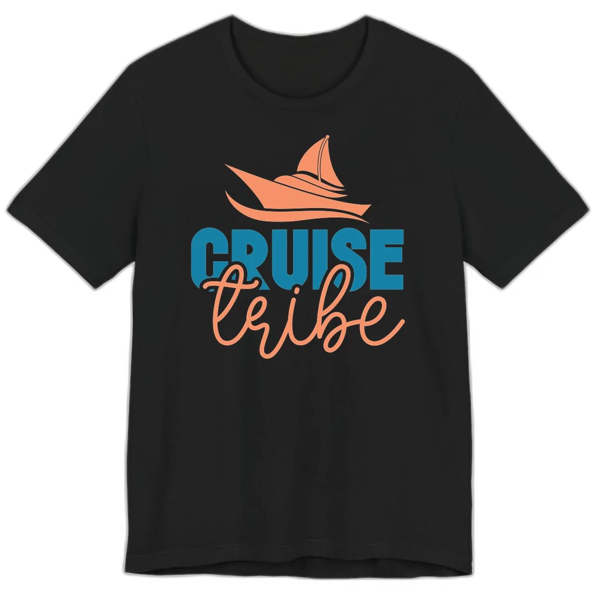 Cruise Vibe Premium T-Shirt in Black
