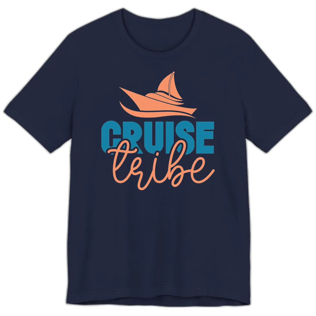 Cruise Vibe Premium T-Shirt in Navy