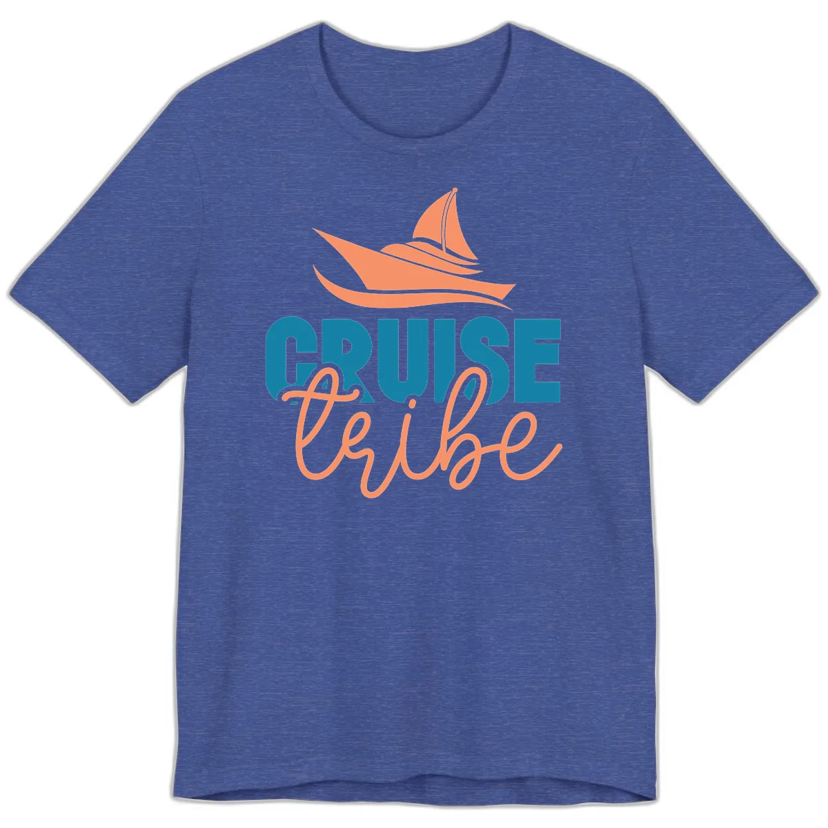 Cruise Vibe Premium T-Shirt in Heather True Royal