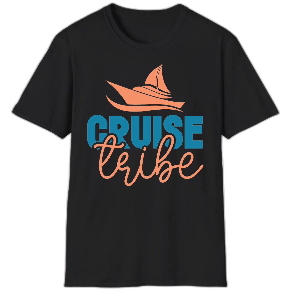 Cruise Vibe T-Shirt in Black