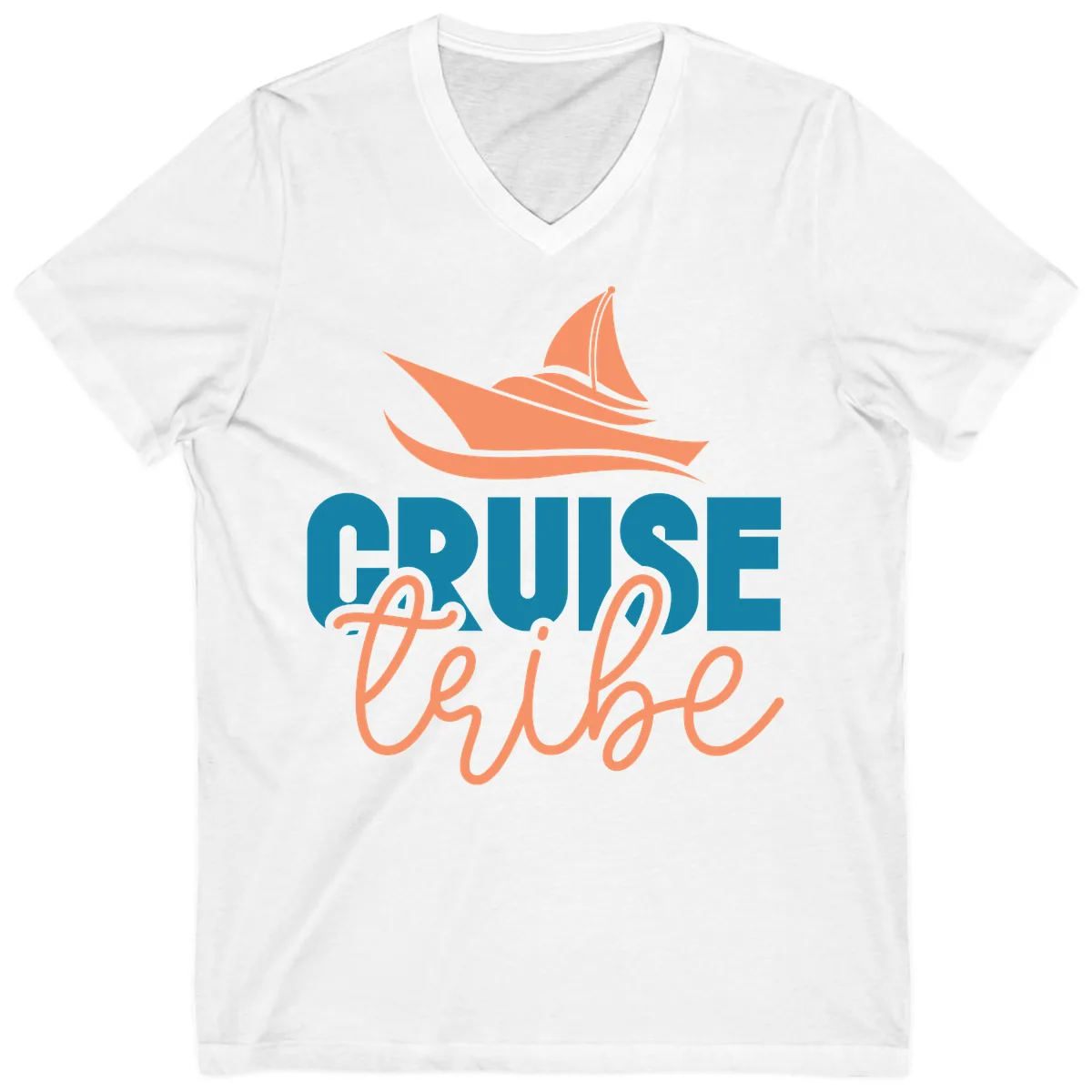 Cruise Vibe V-Neck in White