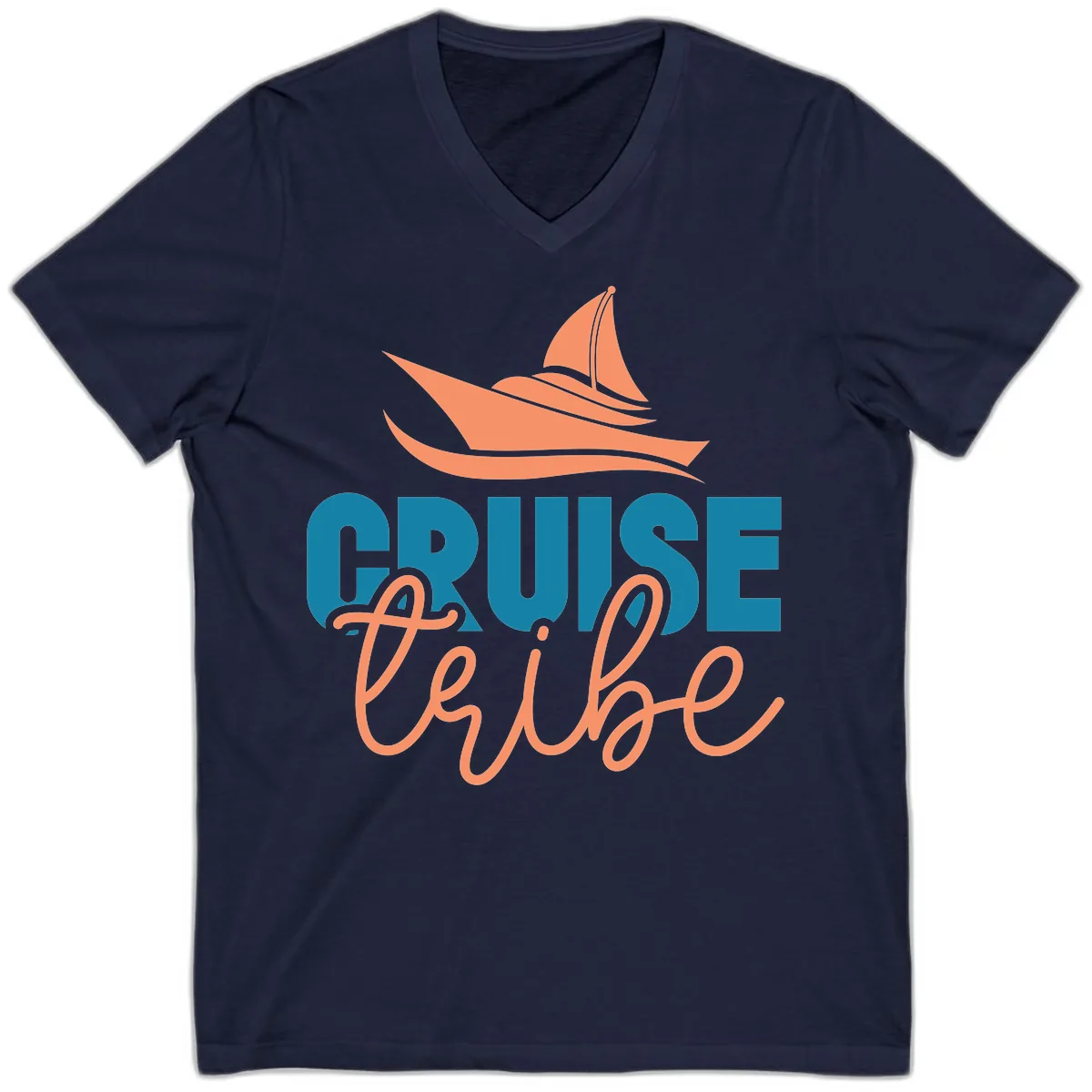 Cruise Vibe V-Neck in Navy