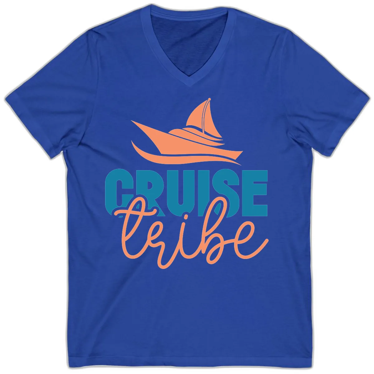 Cruise Vibe V-Neck in True Royal