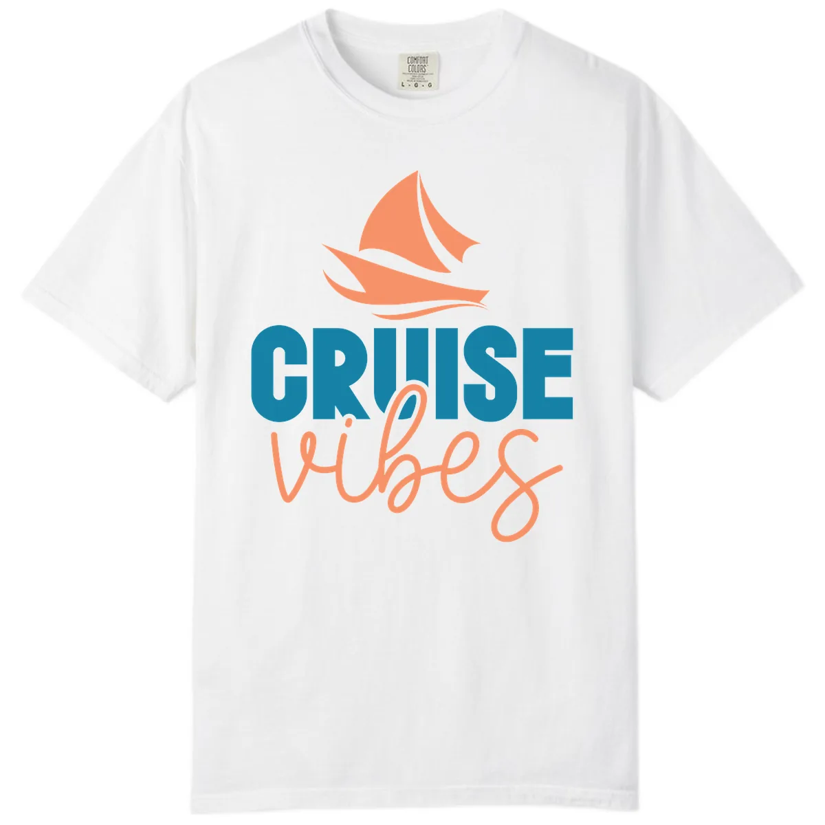 Cruise Vibes Sailing Design Comfort Color in White