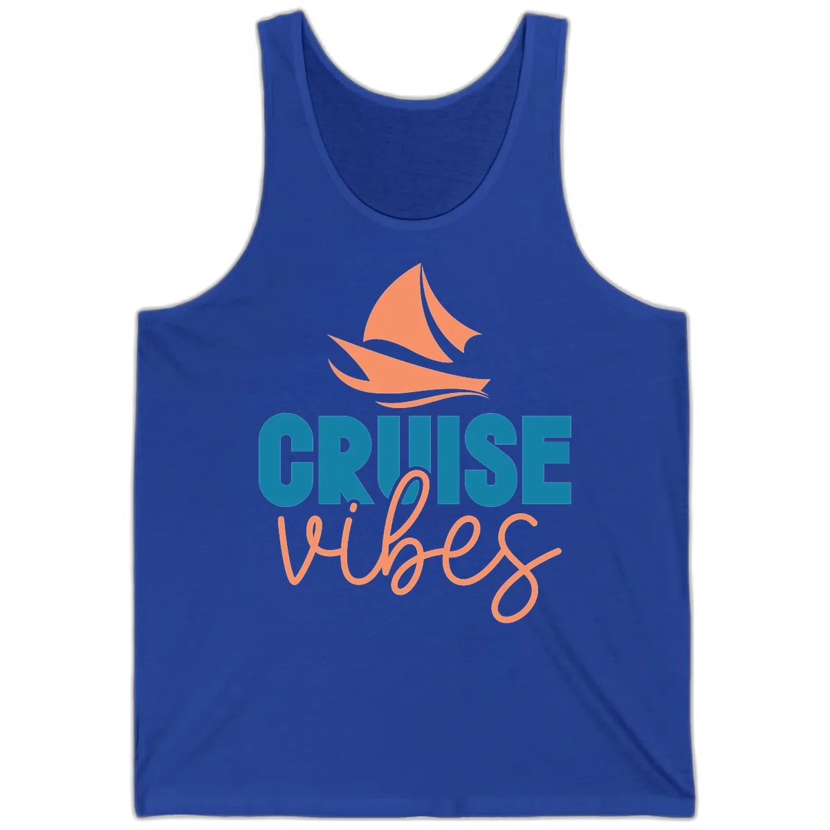 Cruise Vibes Sailing Design Tank in True Royal
