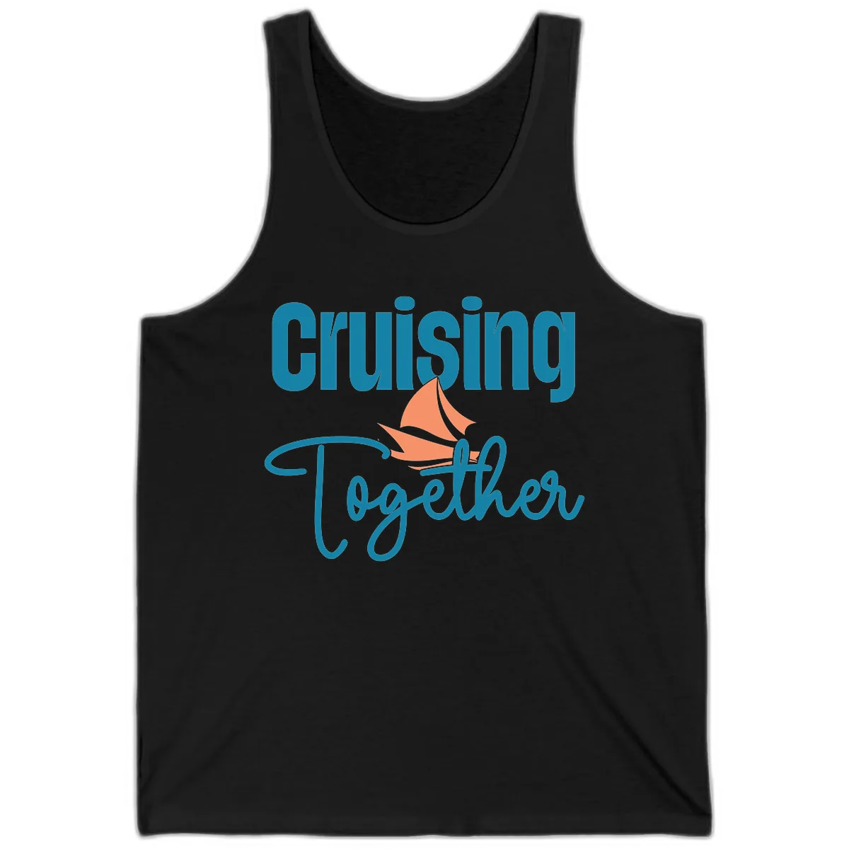 Cruising Together Sailboat Tank in Black