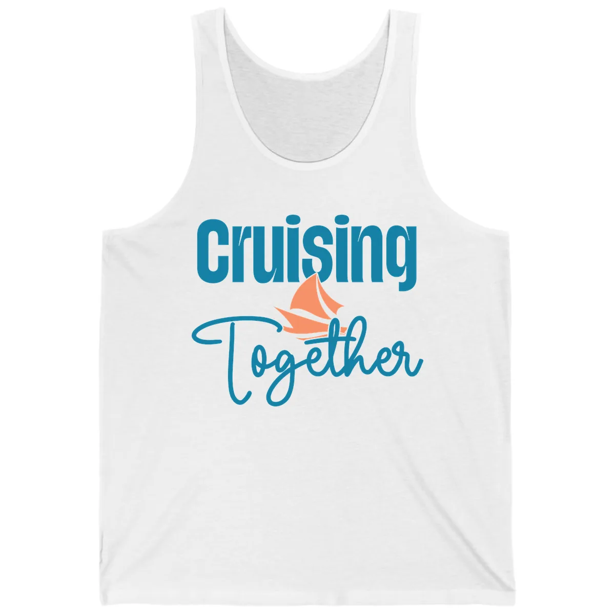 Cruising Together Sailboat Tank in White