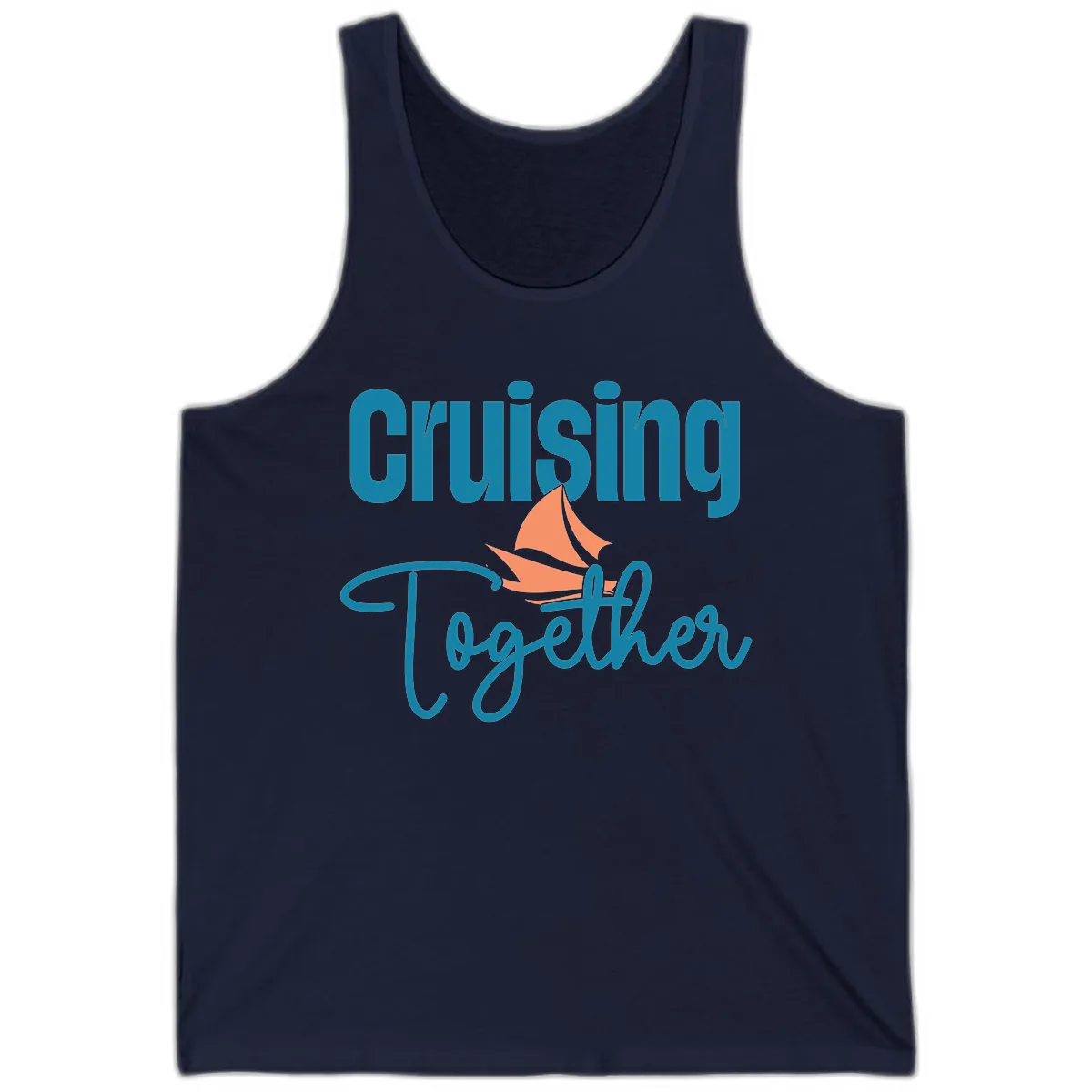 Cruising Together Sailboat Tank in Navy