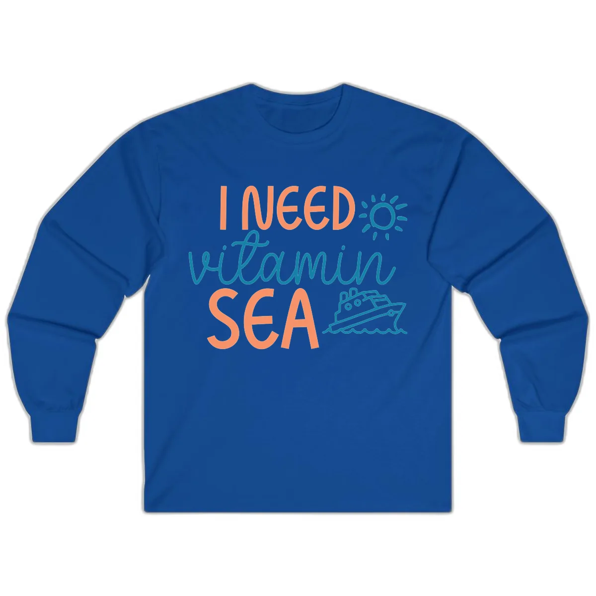 I Need Vitamin Sea Long Sleeve in Royal