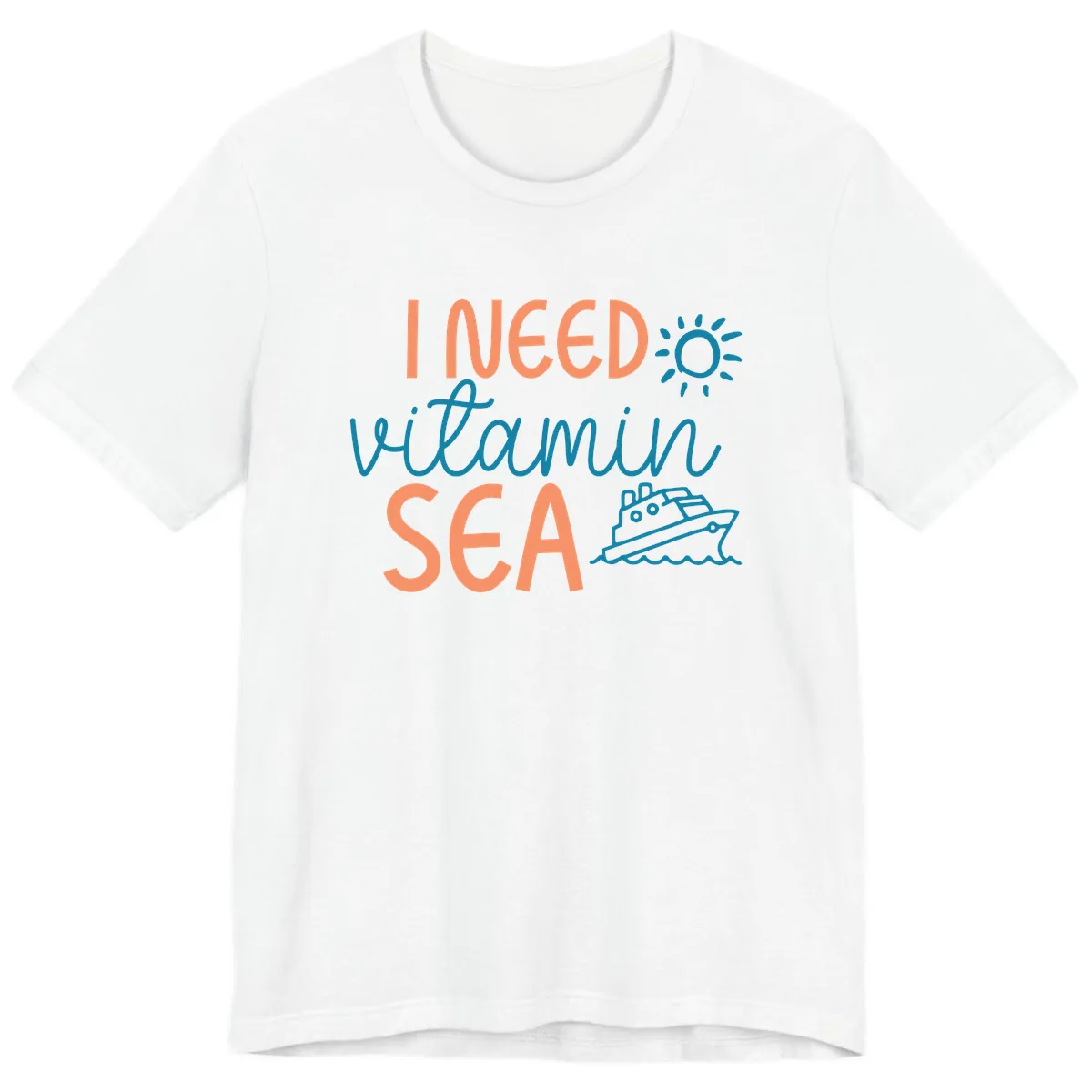 I Need Vitamin Sea Premium T-Shirt in White