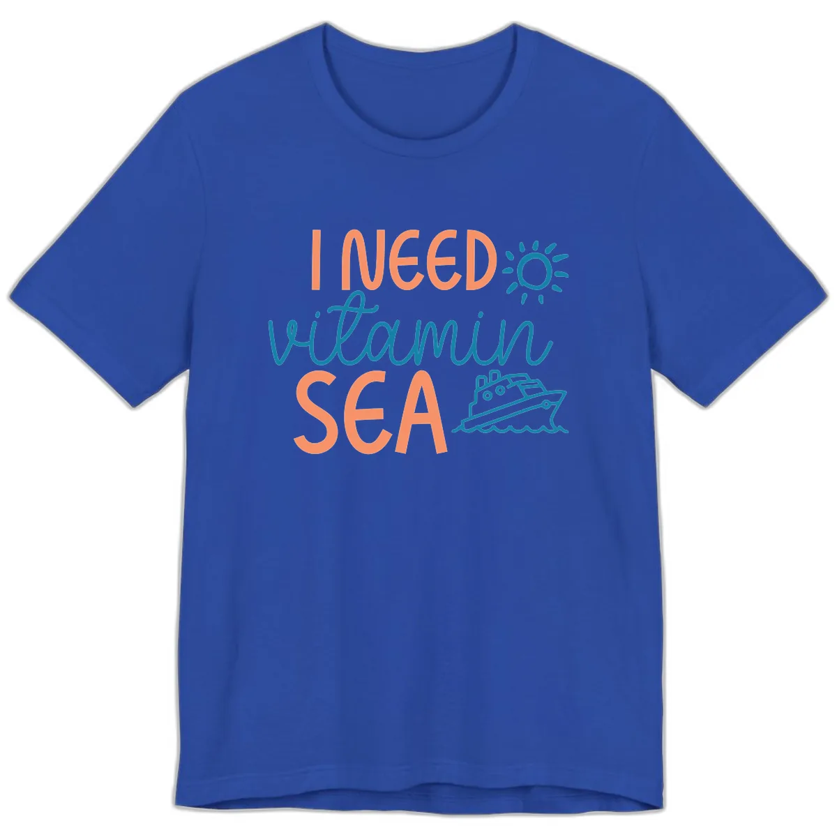 I Need Vitamin Sea Premium T-Shirt in True Royal