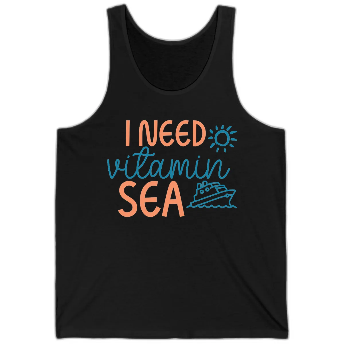 I Need Vitamin Sea Tank in Black