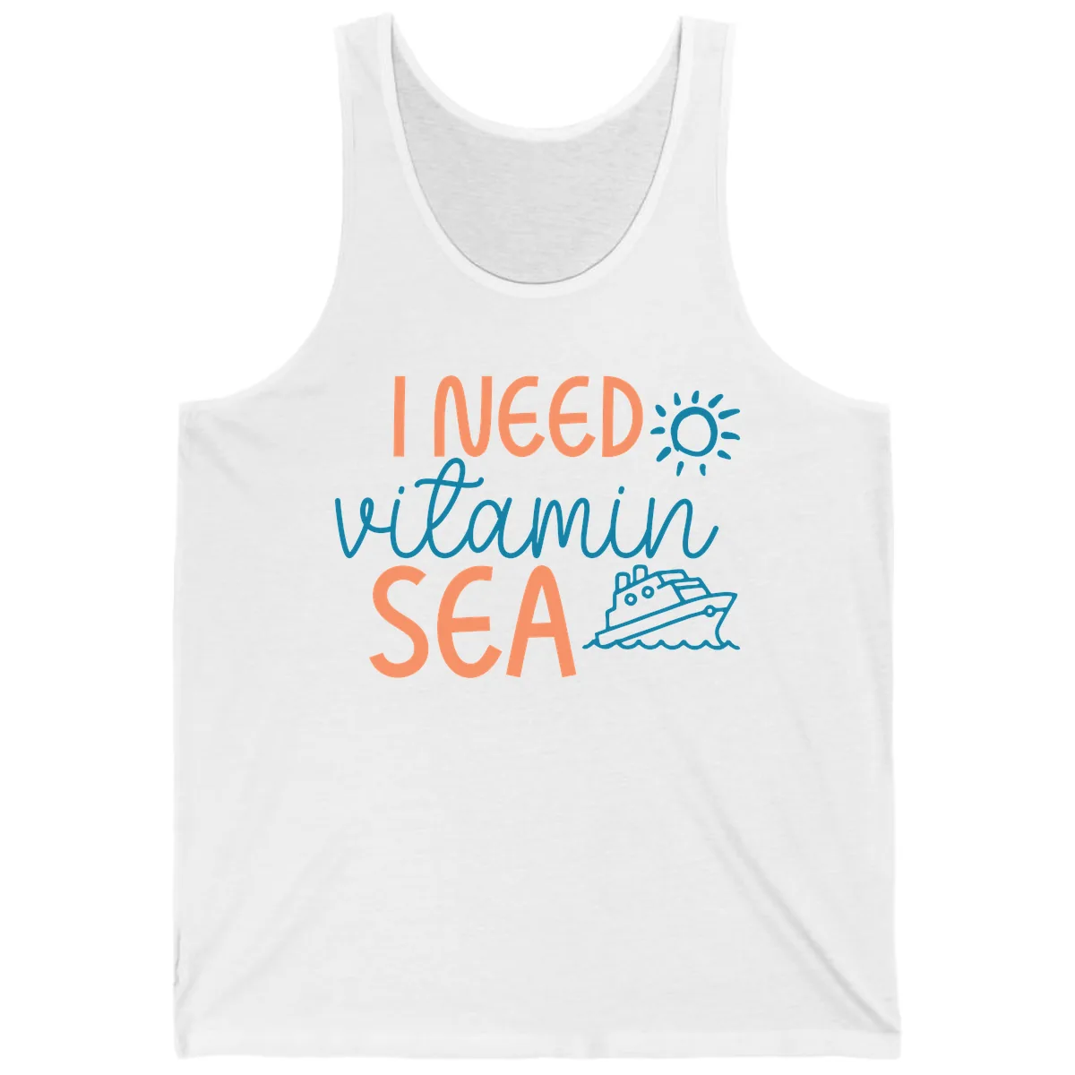 I Need Vitamin Sea Tank in White