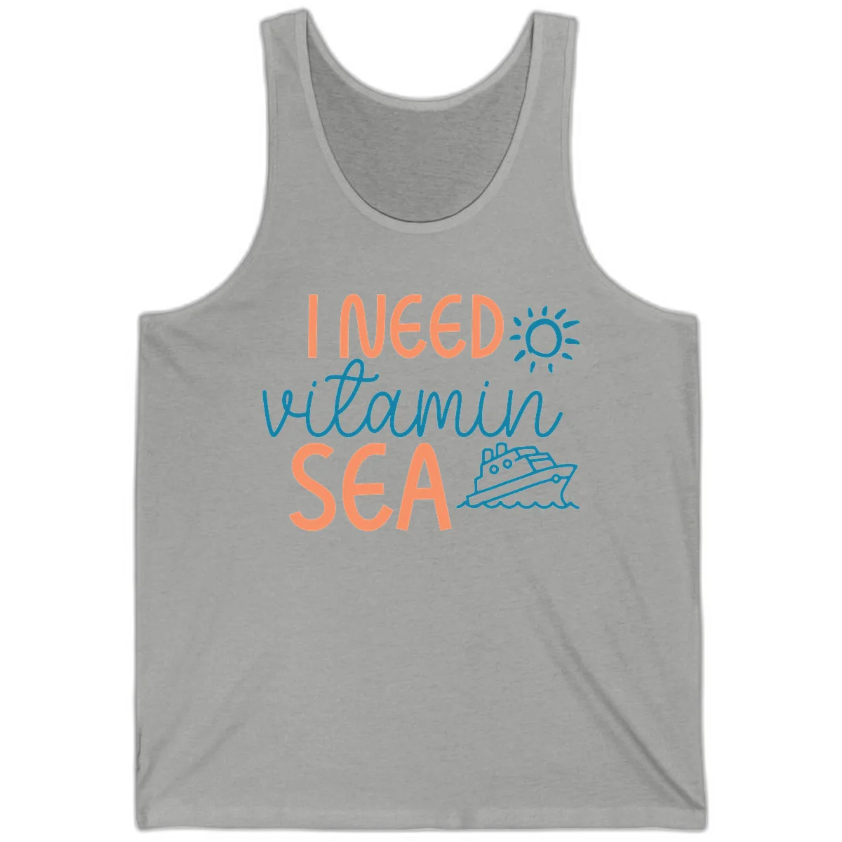 I Need Vitamin Sea Tank in Athletic Heather