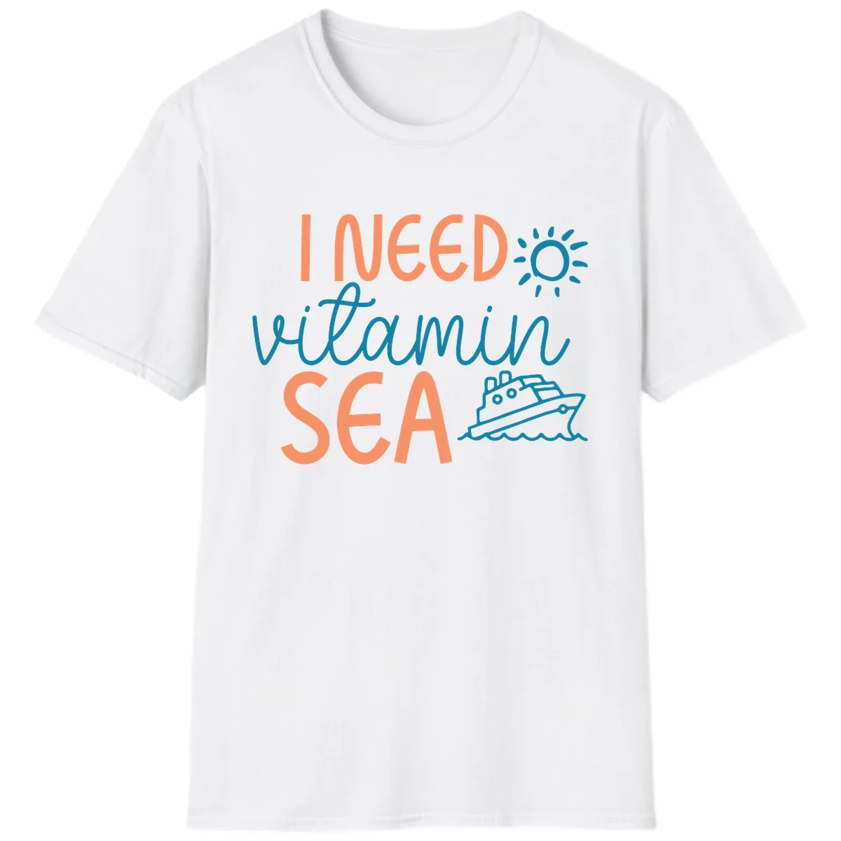 I Need Vitamin Sea T-Shirt in White