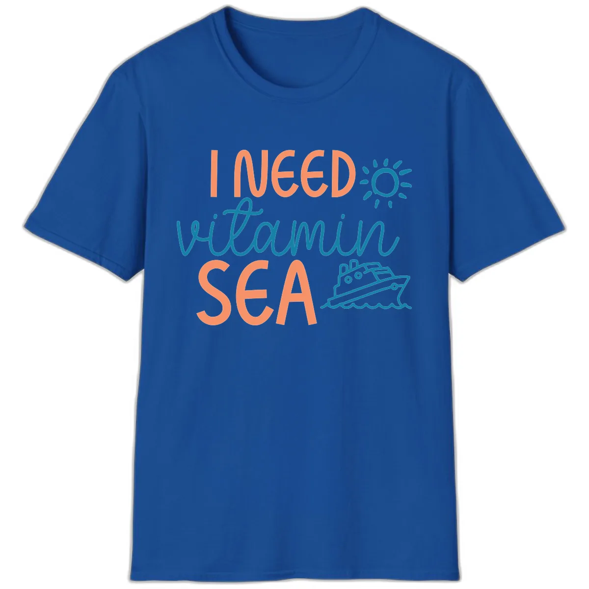 I Need Vitamin Sea T-Shirt in Royal