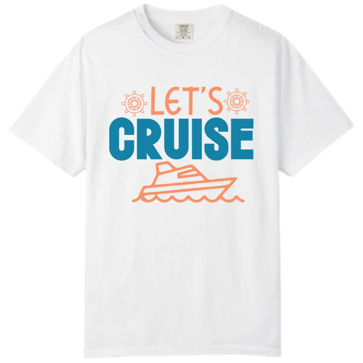 Let's Cruise Comfort Color in White
