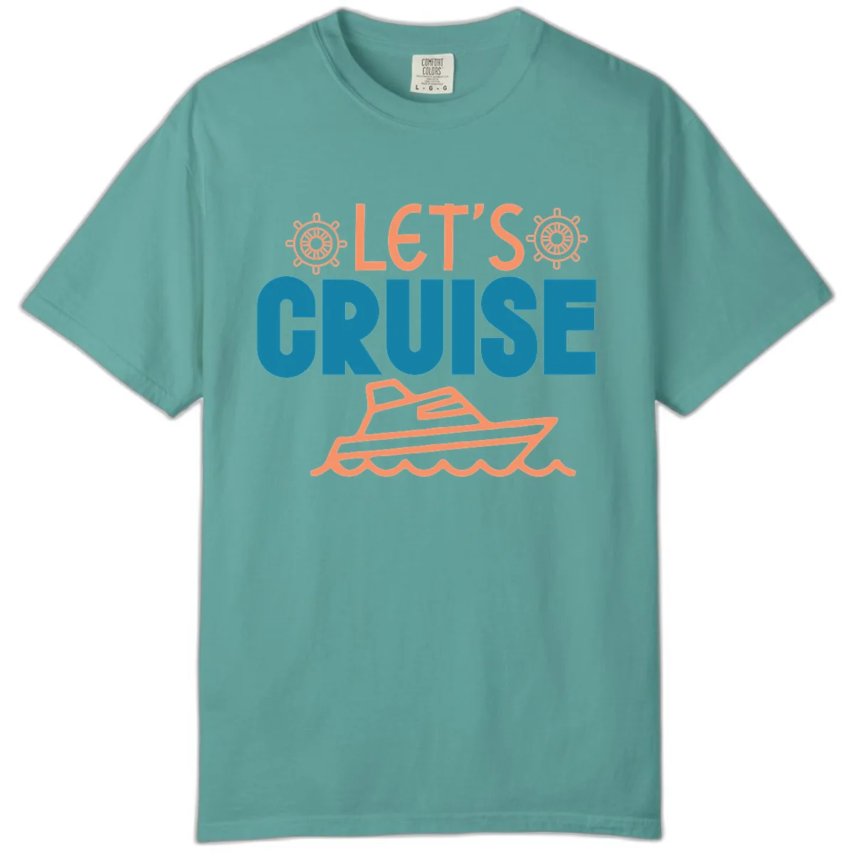 Let's Cruise Comfort Color in Seafoam