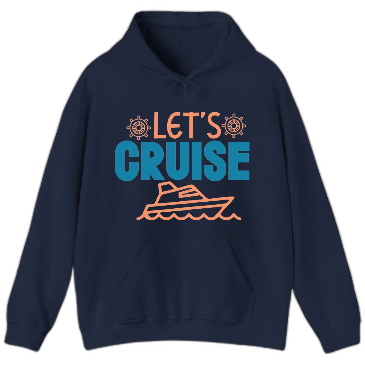 Let's Cruise Hoodie in Navy