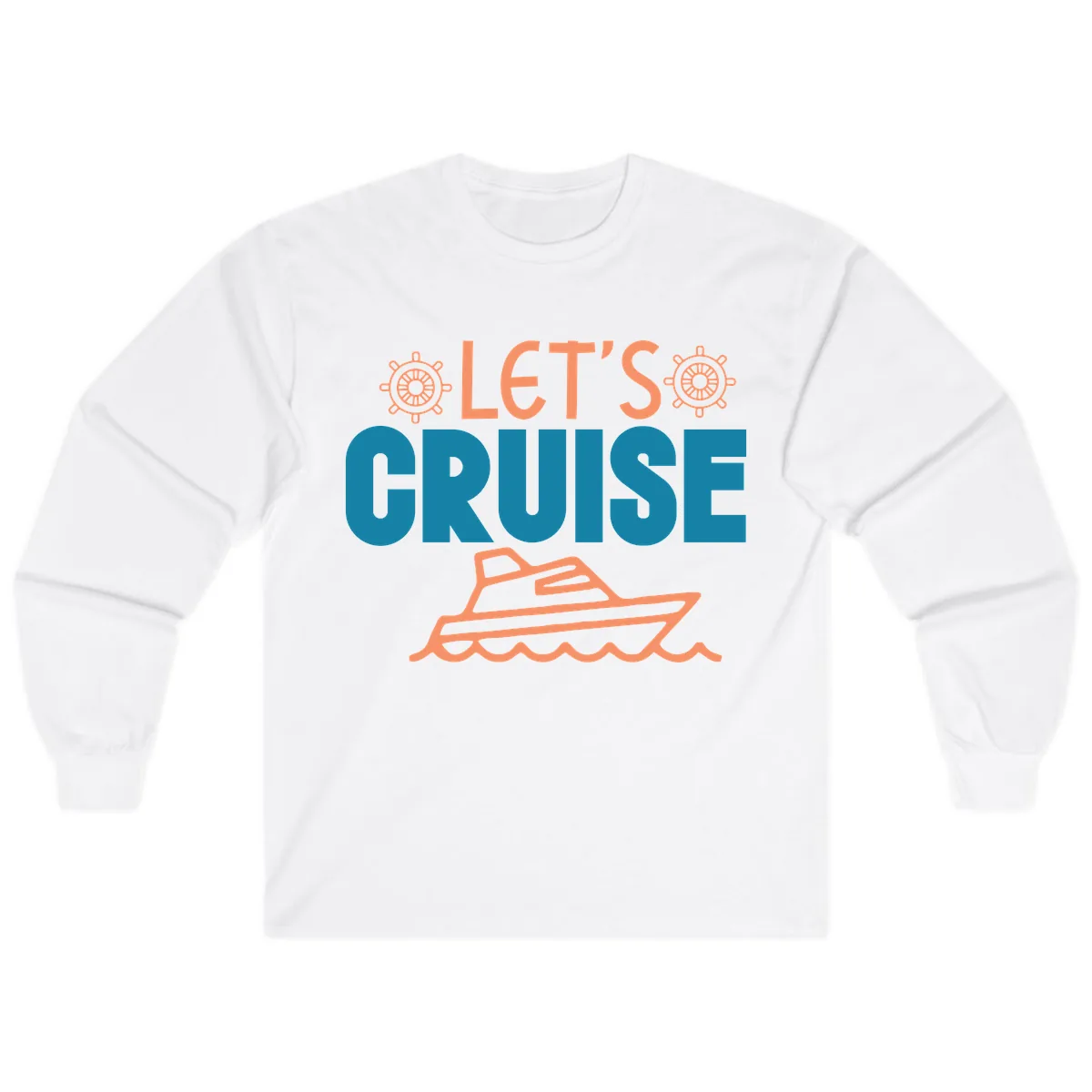 Let's Cruise Long Sleeve in White