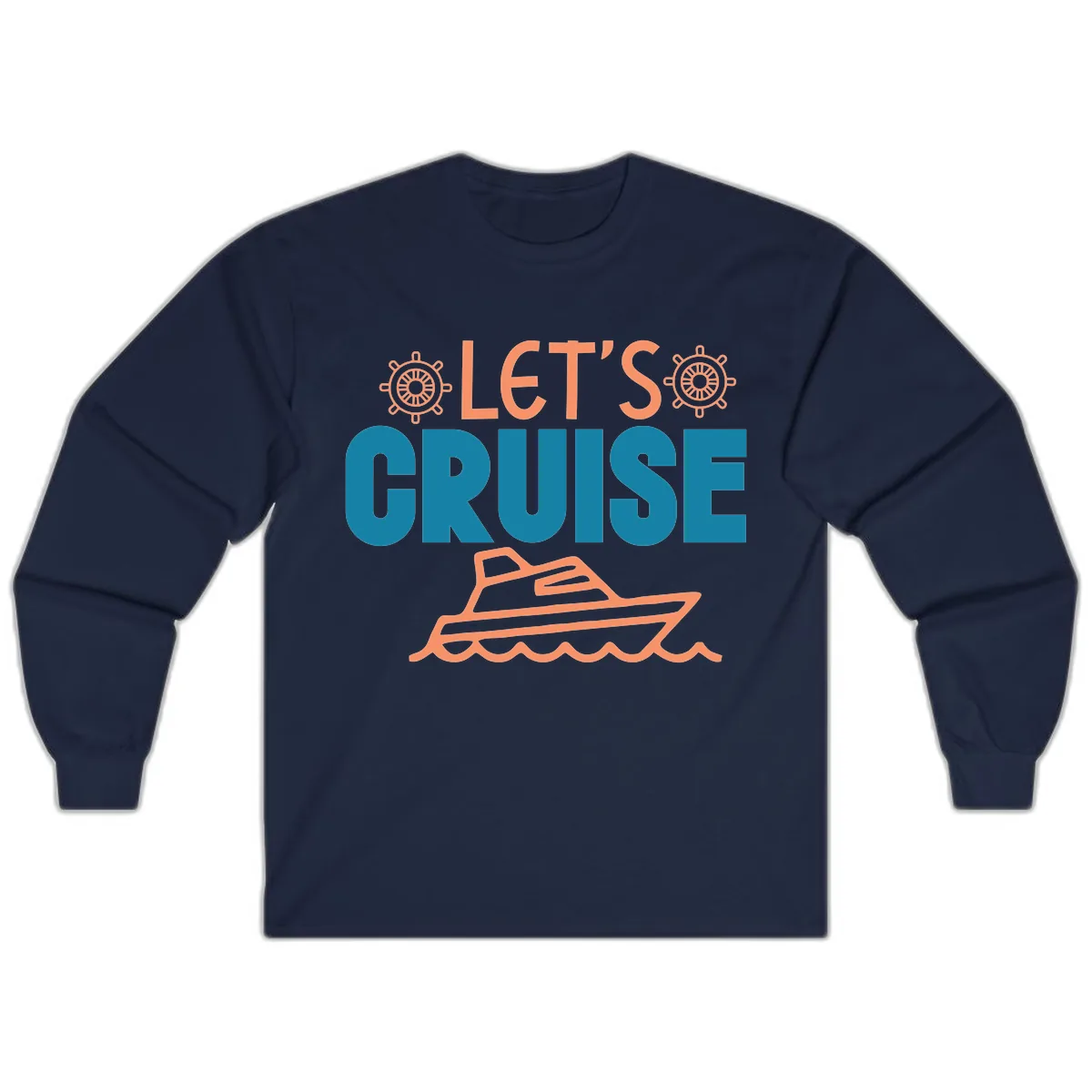 Let's Cruise Long Sleeve in Navy
