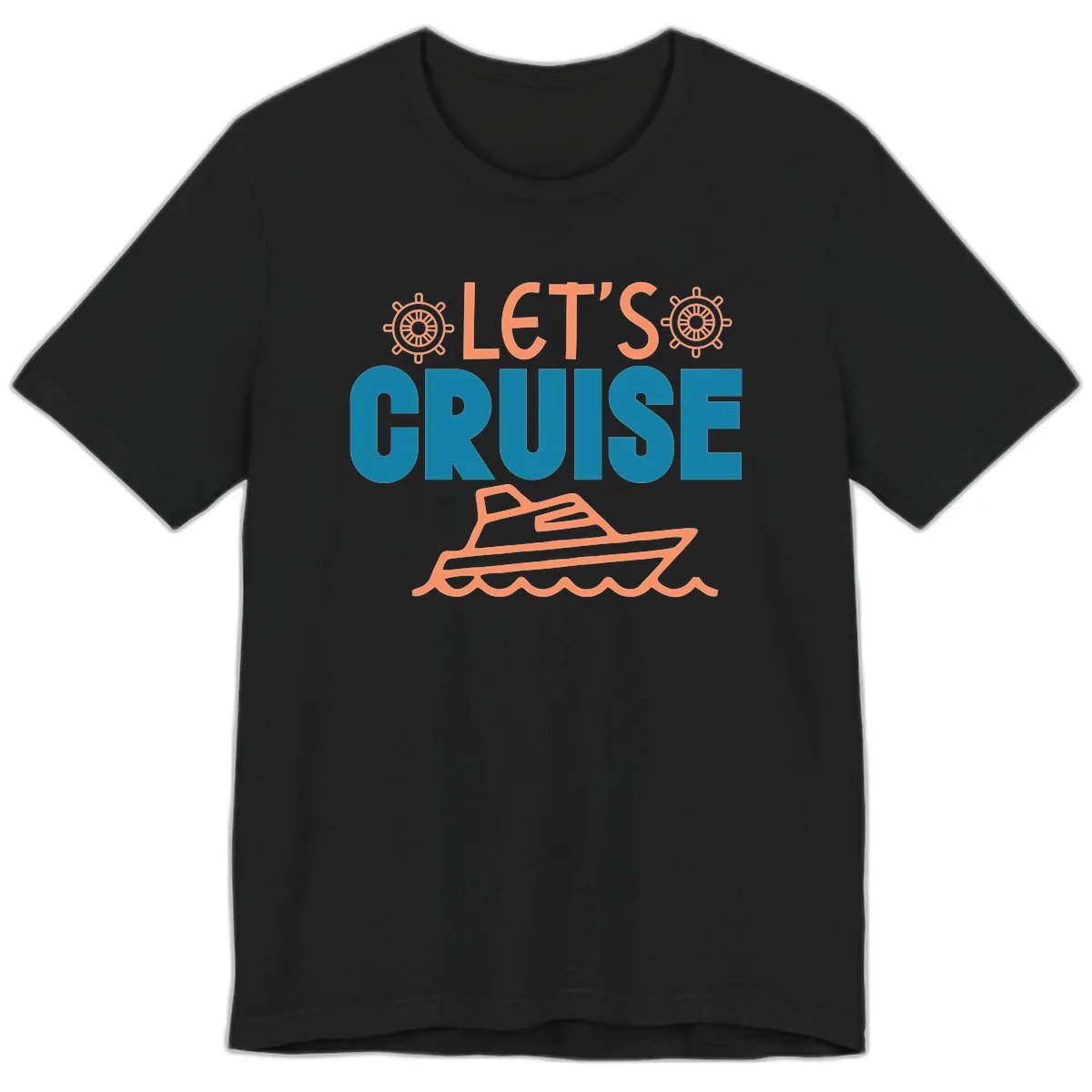 Let's Cruise Premium T-Shirt in Black