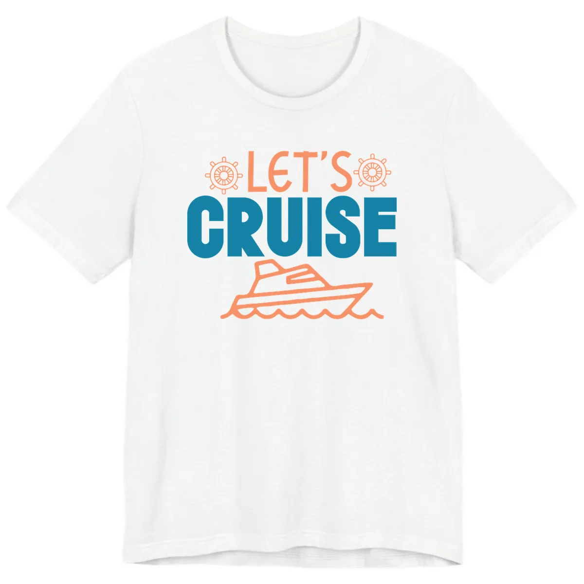 Let's Cruise Premium T-Shirt in White