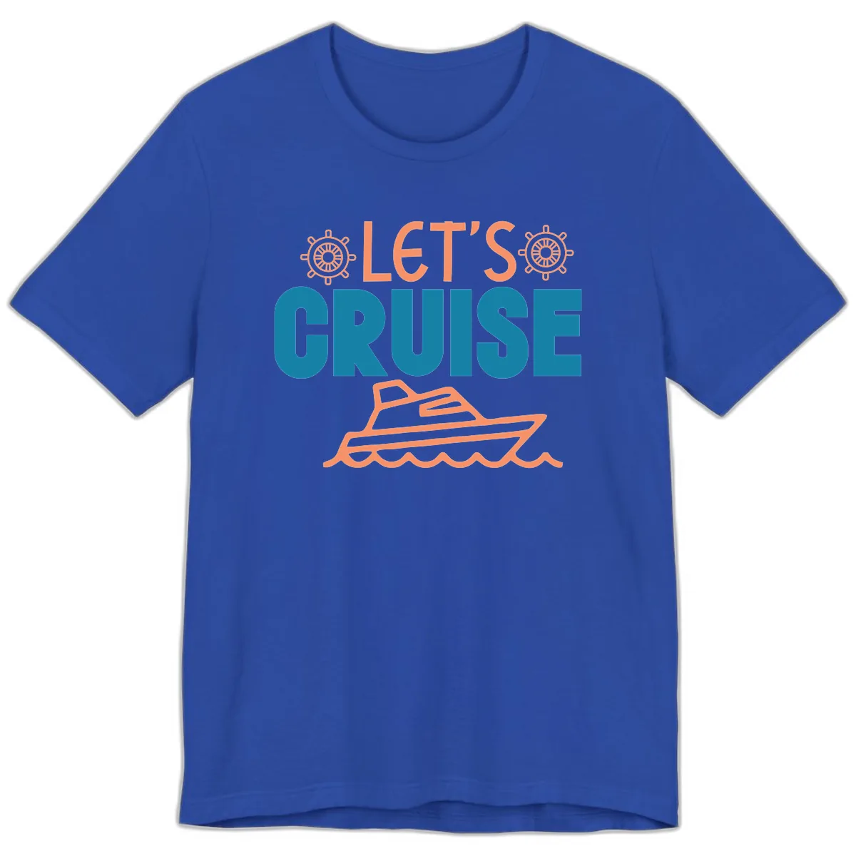 Let's Cruise Premium T-Shirt in True Royal