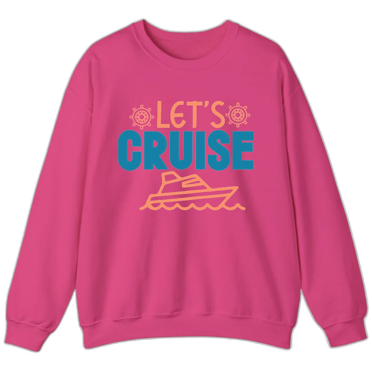 Let's Cruise Sweatshirt in Heliconia