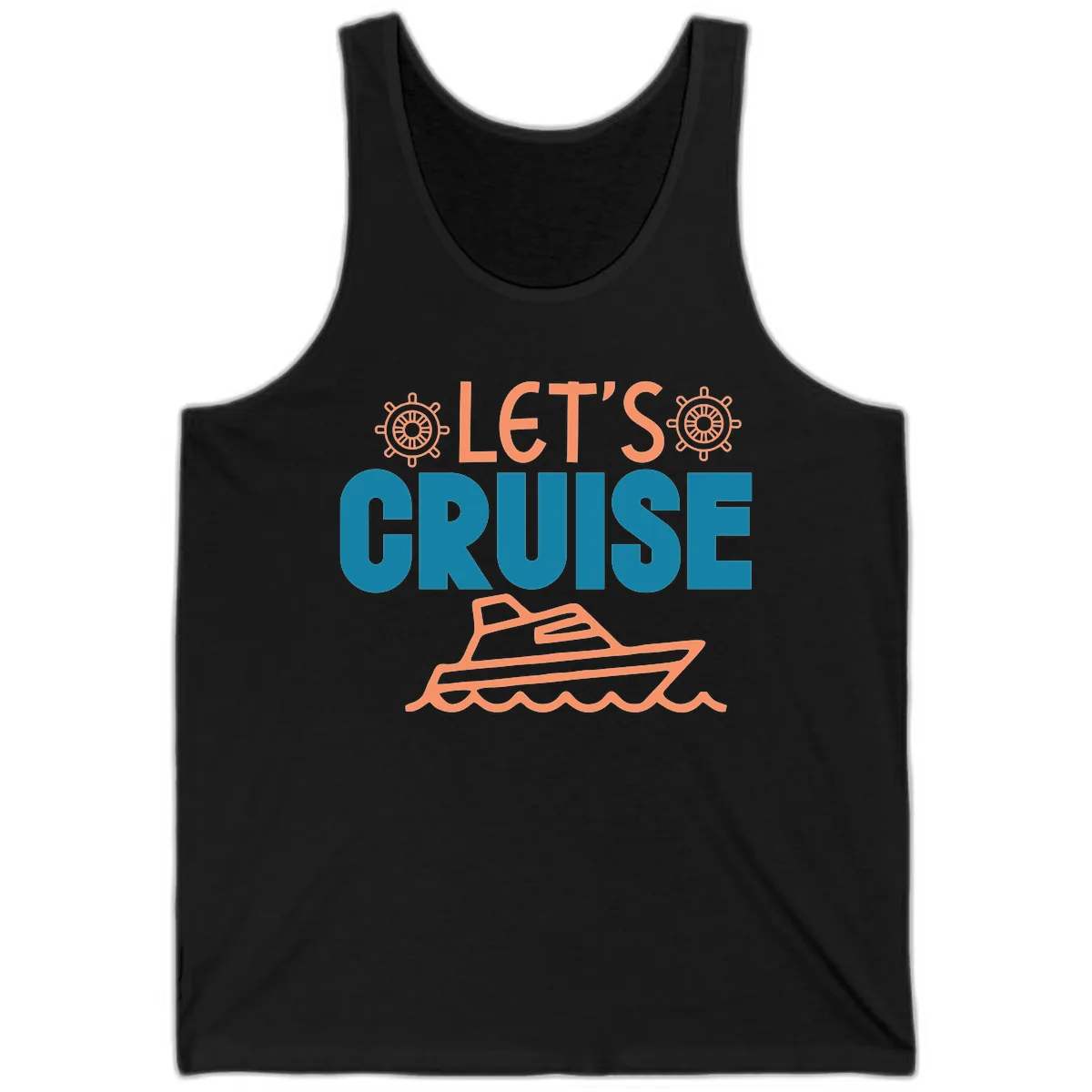 Let's Cruise Tank in Black