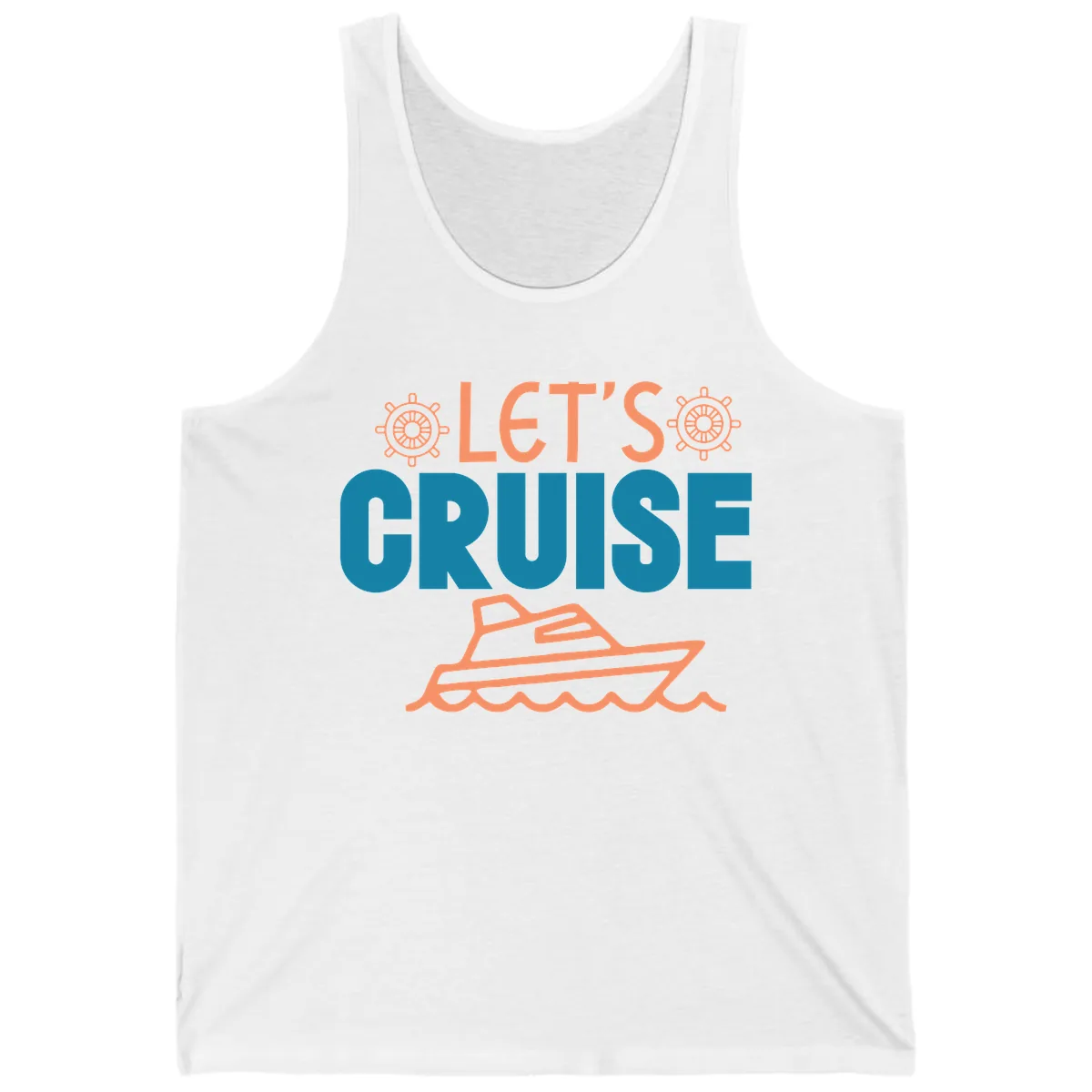 Let's Cruise Tank in White