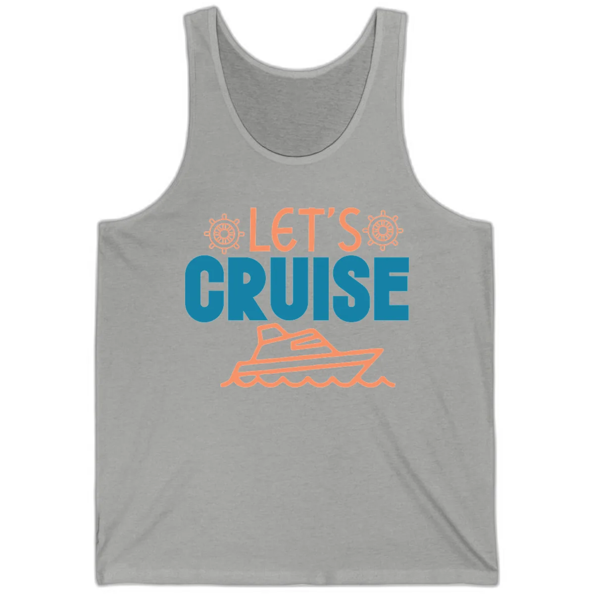 Let's Cruise Tank in Athletic Heather