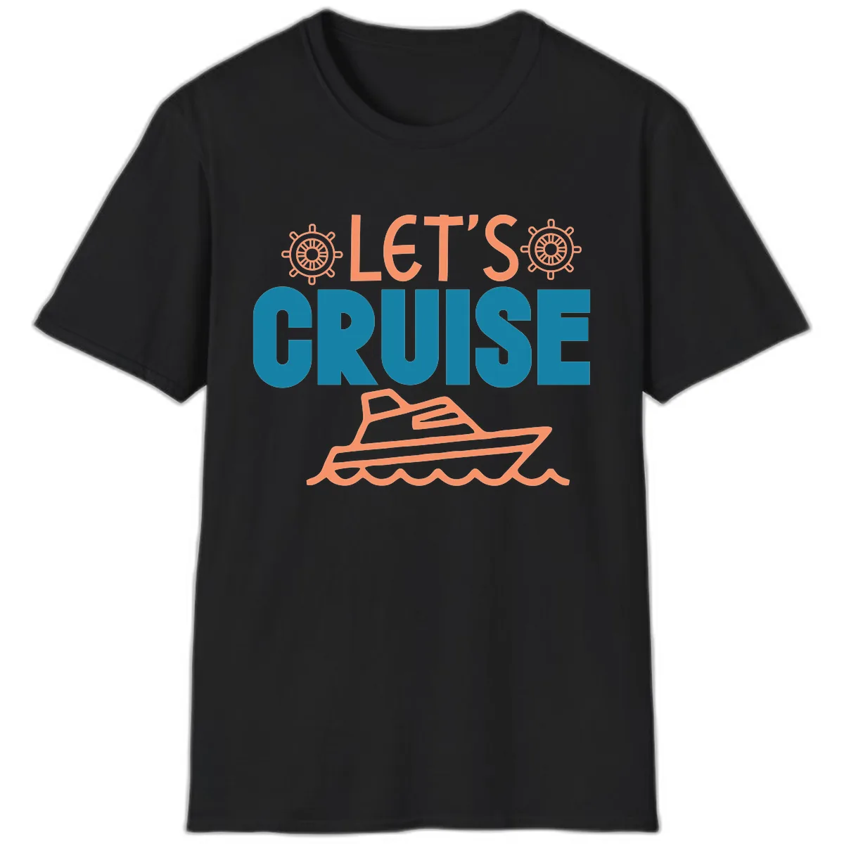 Let's Cruise T-Shirt in Black