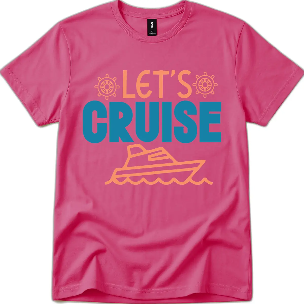 Let's Cruise T-Shirt in Heliconia