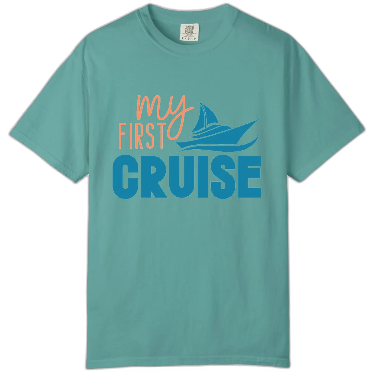 My First Cruise Comfort Color in Seafoam