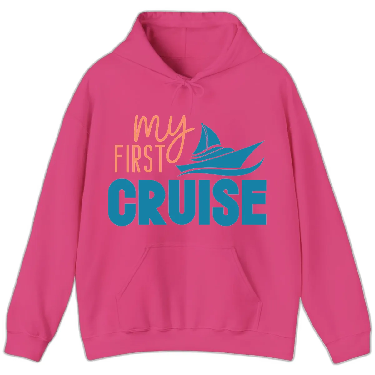 My First Cruise Hoodie in Heliconia
