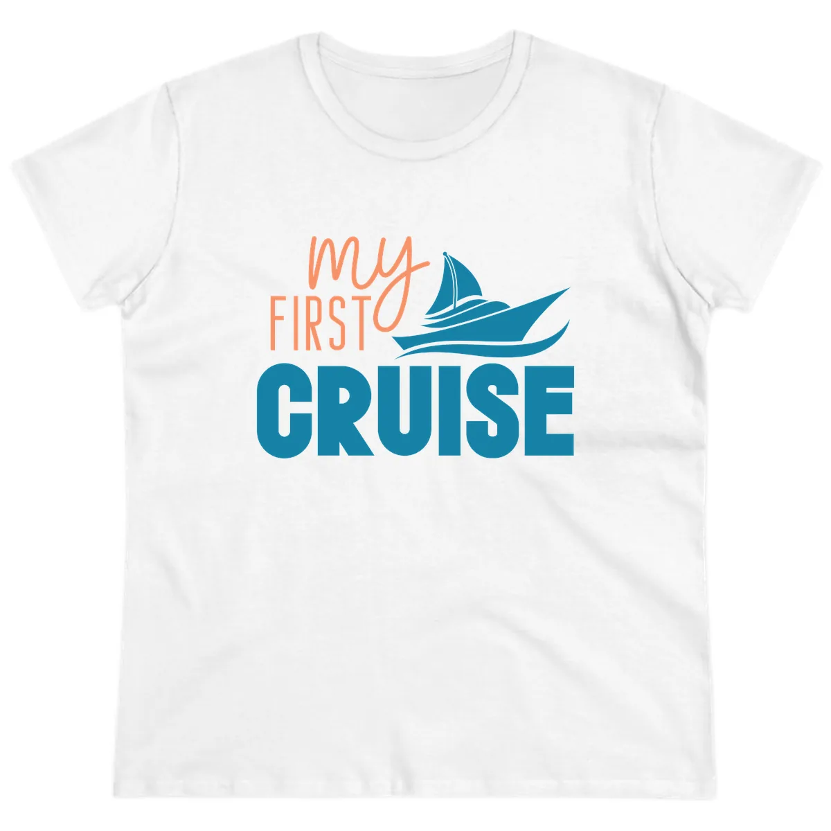 My First Cruise Ladies Tee in White
