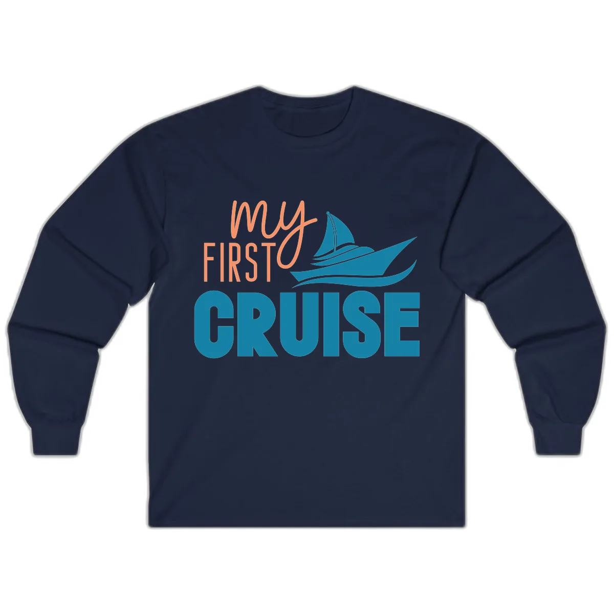 My First Cruise Long Sleeve in Navy