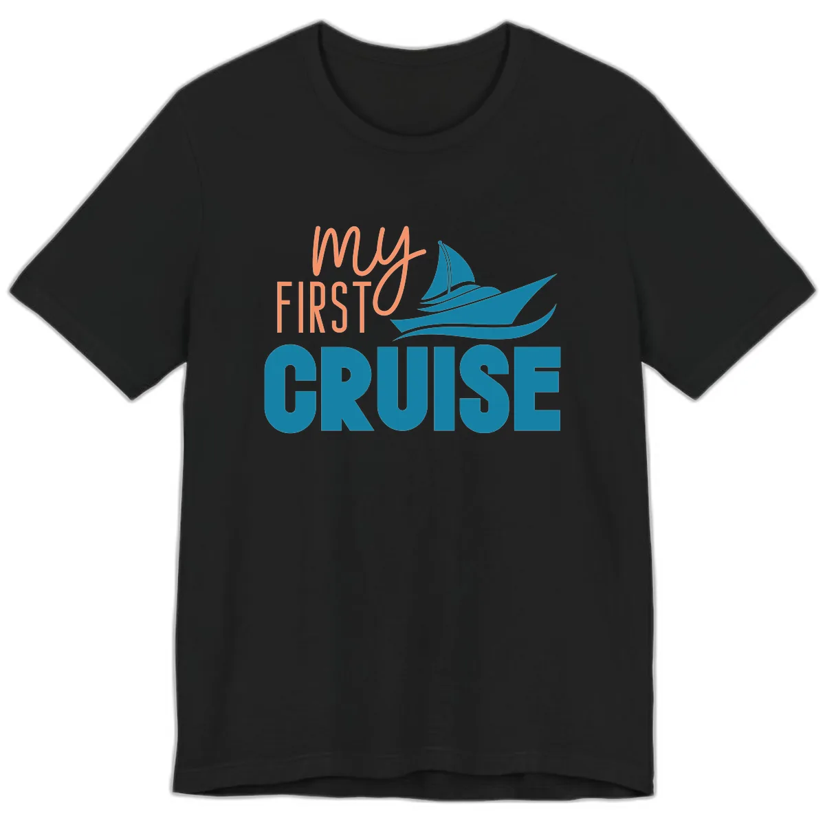 My First Cruise Premium T-Shirt in Black