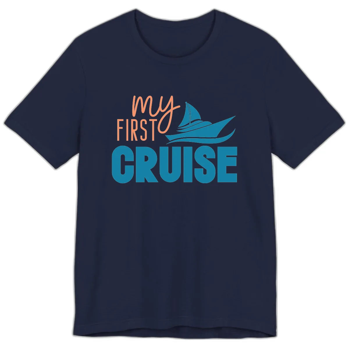 My First Cruise Premium T-Shirt in Navy