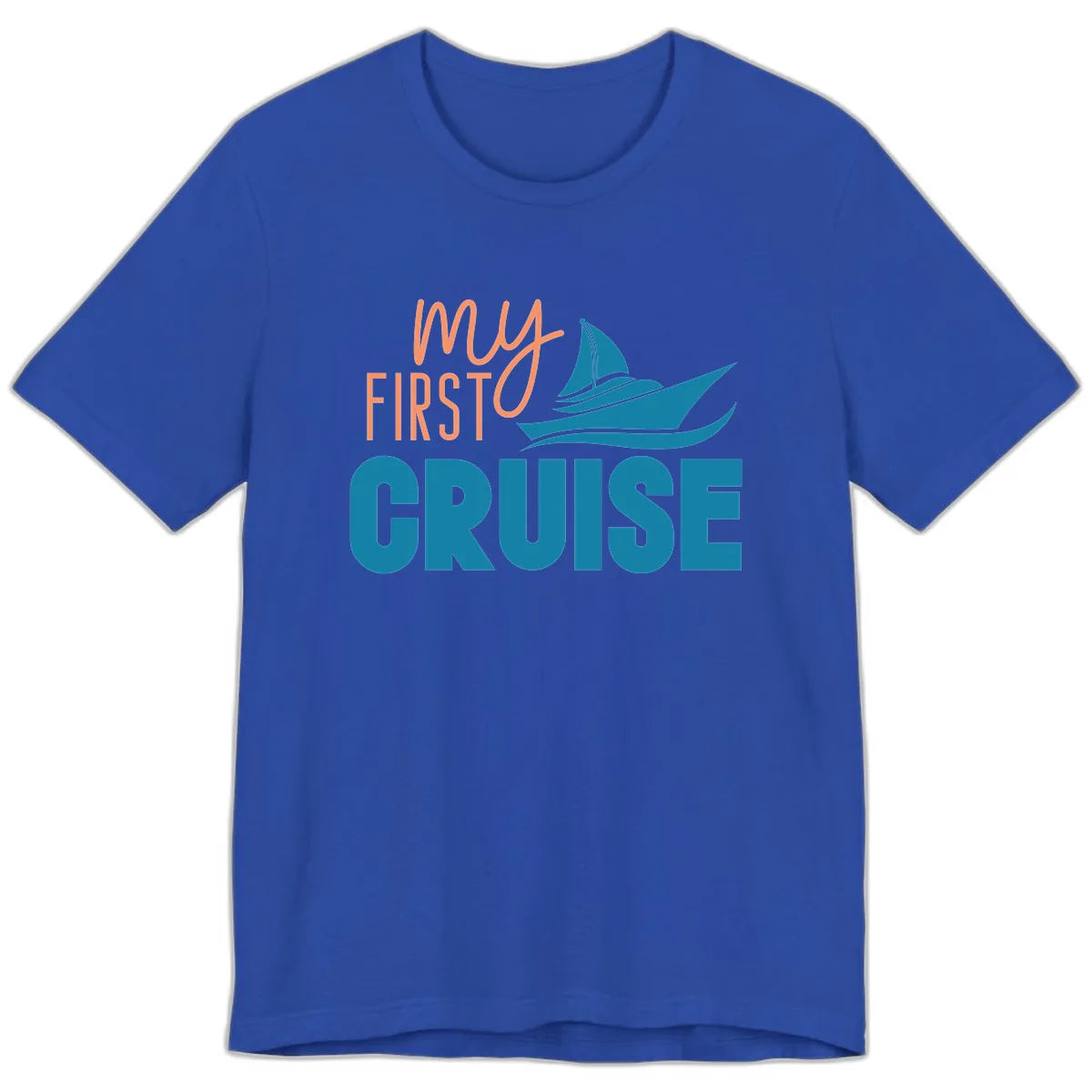 My First Cruise Premium T-Shirt in True Royal