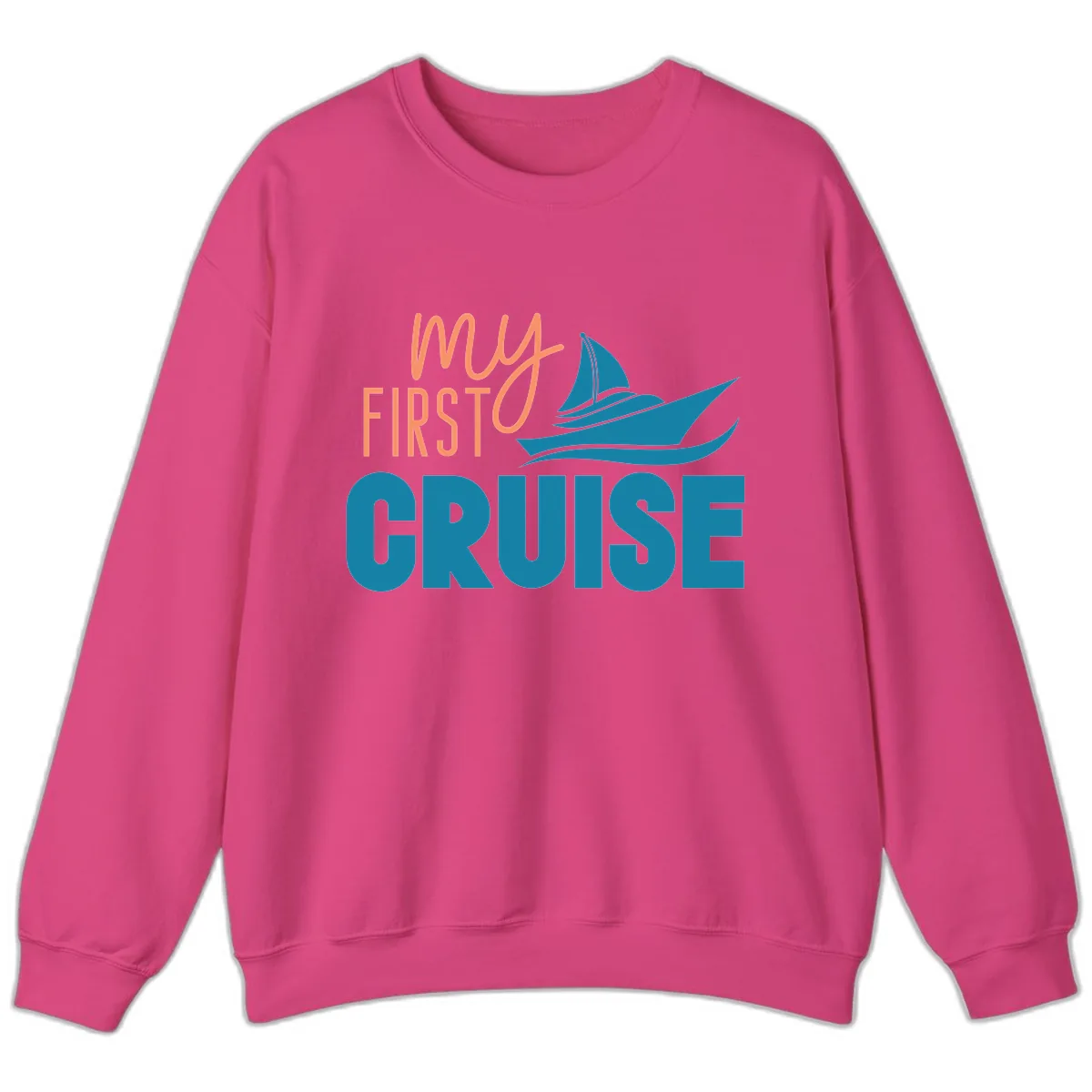 My First Cruise Sweatshirt in Heliconia